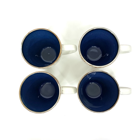 American Atelier Granada Set Of Four Stoneware Mugs Glazed Ceramic - Picture 6 of 16